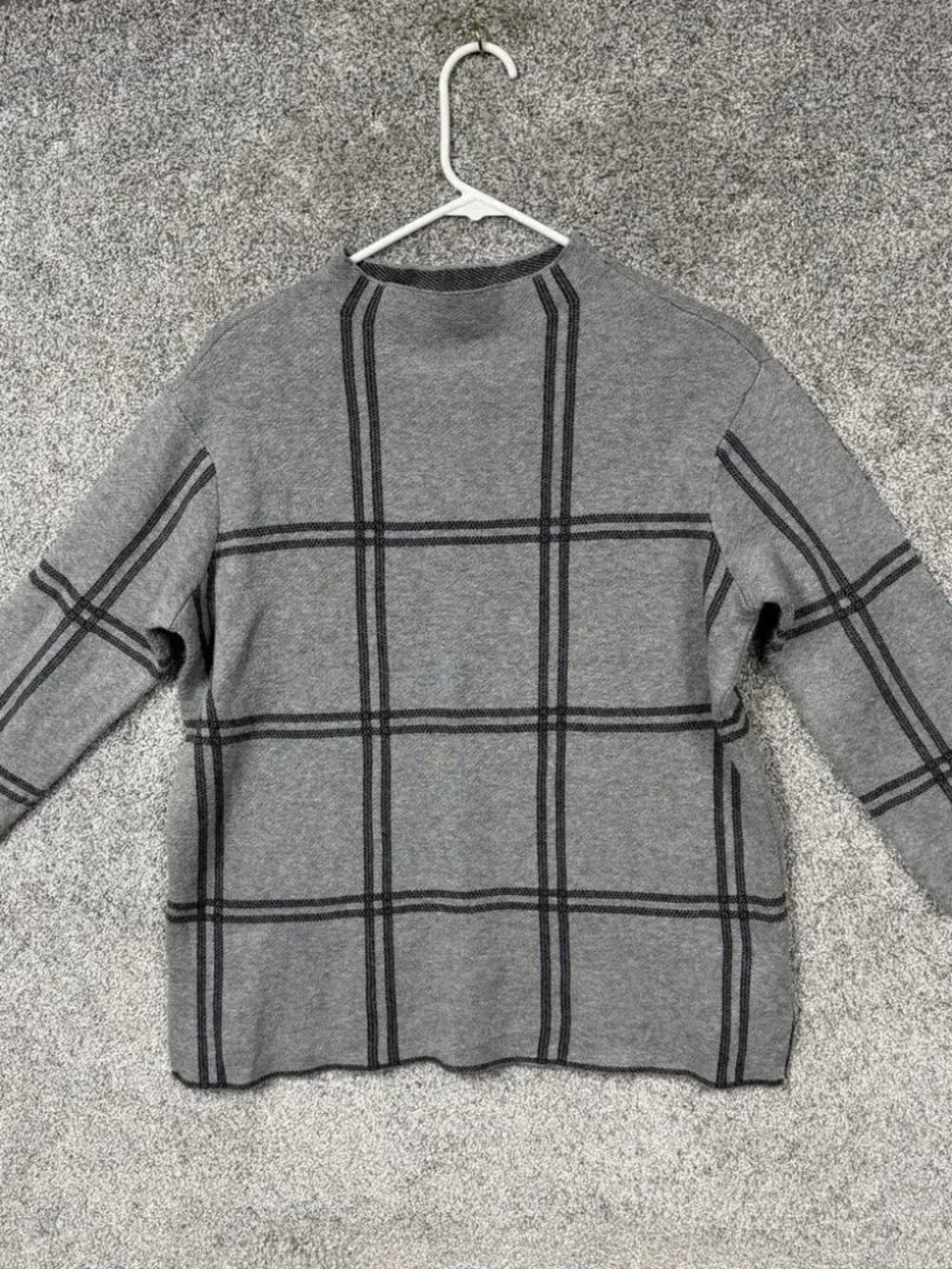 J Jill Sweater S Plaid Quiet Luxury Old Money Preppy Lightweight Business Casual